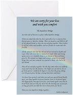 CafePress Rainbow Bridge Poem Greeting Card (20-pack), Note Card with Blank Inside, Birthday Card Matte by CafePress