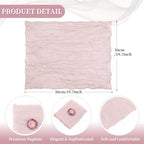 fani 100 Pack Gauze Cheesecloth Napkins, 20 x 20 in, Dusty Pink - Image 2