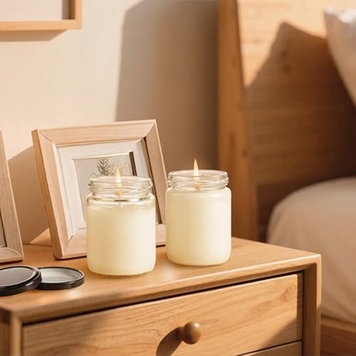 24Pack 12oz Glass Jars with Lids, 350ml Clear Candle Jars for Making Candles, Reusable & Dishwasher Safe Manson Canning Jar Bulk for Jam, Jelly, Honey, Pickles, Spice - Image 6