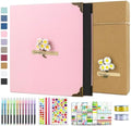 Vienrose DIY Scrapbook Photo Album Kit,12x12 Inch,60 Pages,Pink by Vienrose