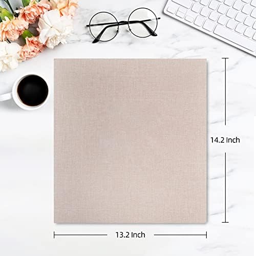 potricher Photo Album 4x6 Photos, 1000 Pockets, Linen Cover, Beige - Image 2