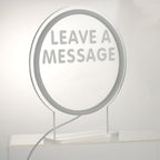 USB Acrylic Leave A Message Table Sign for Audio Guest Book Phone with Neon Table Sign for Wedding Party Birthdays Rentals Confessions Special Occasions (White) - Image 7