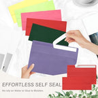 200 Pack #10 Red Envelopes Letter Size Self Seal Business Envelopes - Image 5