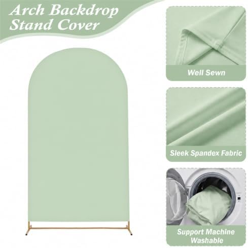 Arttown 7.2FT Arch Backdrop Stand and Green Arch Cover Set - Image 3