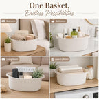 8 Packs Gift Baskets Empty, Small Woven Basket for Gifts,8 Bag & 24 Ribbons - Image 4
