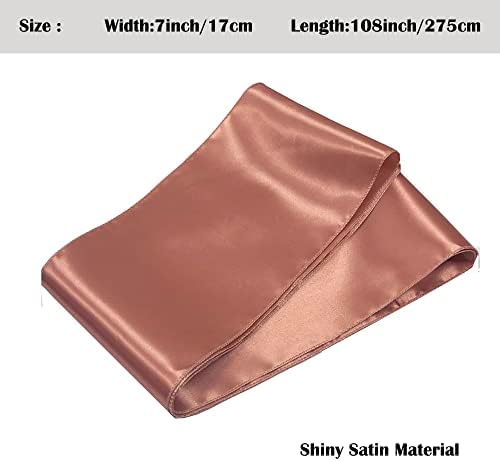 Rose Gold Satin Chair Sashes Bows for Chair,7x108inchs,50pcs - Image 5