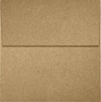 LUXPaper Square Invitation Envelopes | Peel & Press | 4" x 4" | Grocery Bag Brown | 70lb. Text | 500 Qty - Image 2