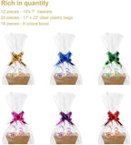 Canlierr 50 Pcs Gift Baskets, Kraft Trays with Handles,10 x 7 x 3 Inches - Image 4