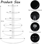 6 Tier Large Cupcake Stand, Tiered Acrylic Cupcake Holder for 80 Cupcakes - Image 4