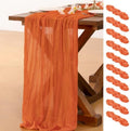 10 Pack Cheesecloth Table Runner Fall Boho Gauze Wedding Party Home Decor by Socomi