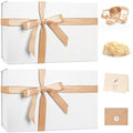 LIFELUM White Magnetic Gift Box for Wedding Presents, 14"x8.5"x4.5" by Lifelum