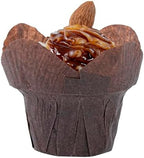 Restaurantware 6 oz Brown Paper Daffodil Baking Cup, 200 Pack - Image 2
