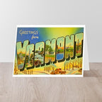 CafePress Greetings From Vermont Greeting Card (20-pack), Note Card with Blank Inside, Birthday Matte - Image 4