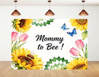 10x5ft Mommy to Bee Backdrop Floral Honeycomb Baby Shower Party Wildflower Bouquet Gender Reveal Sweet as Can Photography Background Party Banner Decorations Photo Studio Props by Unknown