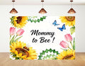 8x8ft Mommy to Bee Backdrop Floral Honeycomb Baby Shower Party Wildflower Bouquet Gender Reveal Sweet as Can Photography Background Party Banner Decorations Photo Studio Props by Unknown