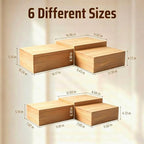 6 Pack Buffet Risers and Stands, Dessert Table Display Set with Mini Signs - Image 2