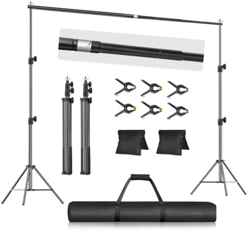 EMART 7.9x10FT Backdrop Stand Adjustable Back Drop Stand for Party Wedding by EMART