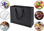 HUAPRINT XL Large Black Gift Bags with Handles, 30 Pack, 16x6x12 IN - Image 4