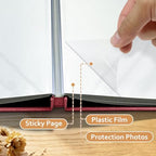 Large Photo Album Self Adhesive Scrapbook Album for 4x6 5x7 8x10 Pictures DIY Photo Book for Wedding, Anniversary, Christmas, Baby Shower, Ideal for Preserving Precious Moments - Image 5
