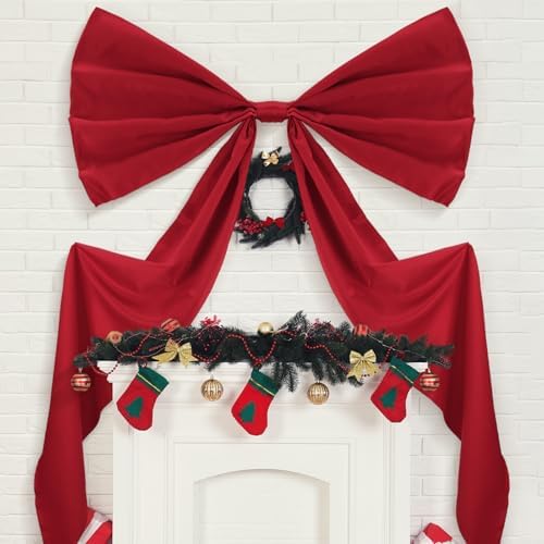 Wavwavw Giant Bow Big Wall Decor, Red, Polyester, Weeding by Wavwavw