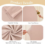 Nude Arch Backdrop Cover Set of 3 Wedding Arch Covers Stretchy Backdrop Baby Shower Birthday Party Arches Cover 7.2FT 6.6FT 6FT Arch Stand Cover Spandex Bridal Shower Decoration - Image 6