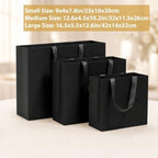 Catlovecorn 20 Pack Large Black Gift Bags, 16.5 x 5.5 x 12.6 In - Image 7