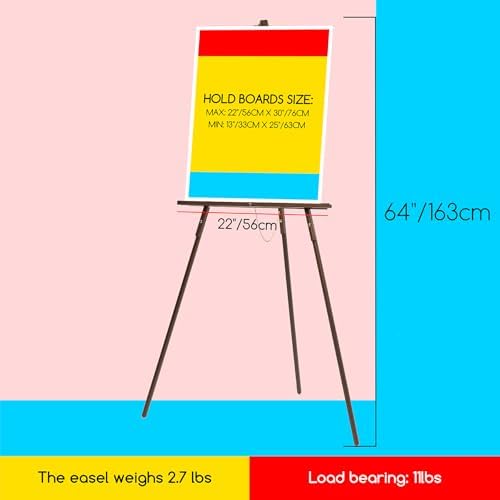 MEEDEN Easel Stand for Wedding Sign: Wood Tripod for Poster Board - Image 2