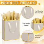 Epoesch 24 Pack Gift Bags with Handles & 24 Tissue Papers – 8x5x10 Inches - Image 3
