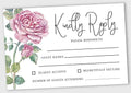 50 Blank RSVP Cards with White Envelopes-Floral Style Response Card-RSVP for Wedding-Rehearsal Dinner-Baby Shower-Bridal Shower-Engagement Party Invitations by Inkdotpot