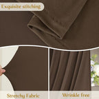 Brown Wedding Arch Backdrop Cover 7.2ft and 6ft Draped Arch Covers Stretchy Backdrop Spandex Balloon Arch Covers for Bridal Shower Baby Shower Engagement Photography Birthday Party Decorations - Image 5