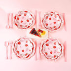 Strawberry Baby Shower Decorations for Girl, Baby Shower Plates and Cups and Napkins Sets Serves 50, Strawberry Plates, A Berry Sweet baby Is On The Way Decorations, Berry Sweet baby shower - Image 7