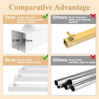 Wokceer 10x10FT Backdrop Stand Heavy Duty Pipe and Drape Kit White - Image 4