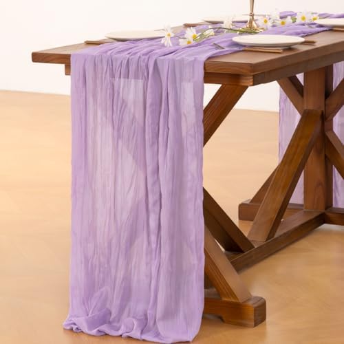 Cheesecloth Table Runner Fall Boho Wedding Birthday Party Home Decor - Image 4