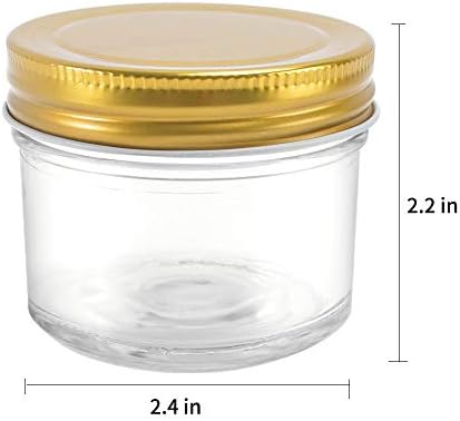 Betrome 40 Pack 4 oz Clear Glass Mason Jars,Small Canning Jars with Lids - Image 3