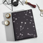 WRAPAHOLIC Reversible Wrapping Paper - 24 Inch X 100 Feet Jumbo Roll Navy and Silver Constellation Print with Metallic Foil Shine, Perfect for Birthday, Party, Baby Shower and More Occasions - Image 5
