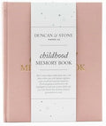 Duncan & Stone Childhood Memory Book for Kids, Prompts, Dusty Rose by DuncanStonePaperCo