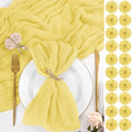 100 Pack Yellow Napkins 20x20Inch Cheesecloth Napkins Bulk by Lumaycens