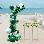Metal Arch Backdrop Stand, 6.56FT Wedding Arch Ballon Stand with 2 Square Frame Stand Sets, Reusable Metal Ballon Column Kit, Balloon Arch Stand for Birthday, Wedding, Graduation, Baby Shower Party - Image 4