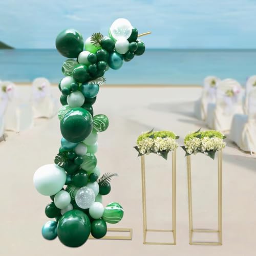 Metal Arch Backdrop Stand, 6.56FT Wedding Arch Ballon Stand with 2 Square Frame Stand Sets, Reusable Metal Ballon Column Kit, Balloon Arch Stand for Birthday, Wedding, Graduation, Baby Shower Party - Image 4