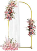 7.2FT Arch Backdrop Stand, Gold Metal Arch Stand for Wedding by Unknown