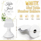 Kathfly 36 Pcs Table Number Holders Metal Place Card Clip,White - Image 2