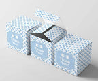 Inkdotpot Paper Box - Mini Favor Box For Baby Shower 4x4x4 Inches Paper Gift Boxes, Candy Paper Box For Party Favors, Baby Shower Little Man,Boy Theme- Pack Of 20 - Image 5