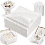 500 Sheets White Tissue Paper Bulk 24 x 36 Inch for Rosh Hashanah Gift Bags by Qilery