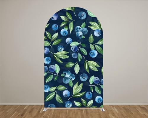 Blueberry Arch Backdrop Cover for Birthday Baby Shower Wedding Party Decoration,Elastic Fabric Background (Width=35"(90cm),Height=72"(180cm),GUS-Arch-GX-895) - Image 2