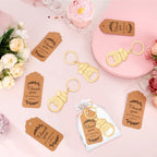 50Pcs Popping Bottle Openers Keychain Baby Shower Party Favors for Guests Bottle Opener Return Gift Souvenirs with Organza Bags Cards for Gender Reveal Theme Decoration Supplies（Love Bottle Style） - Image 4