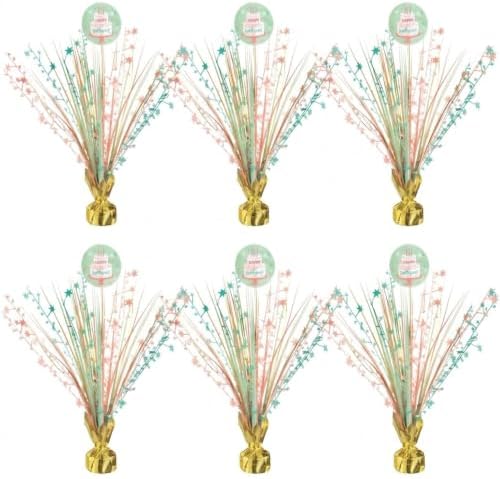 Exquisite Pastel Cake Day Spray Centerpieces 6 Pack, 18 Inch Decor by Exquisite
