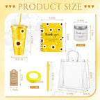 Nuogo 6 Sets New Parent Shower Prizes, Yellow Color, Sunflower Style - Image 2