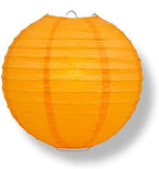 PaperLanternStore.com 10" Orange Paper Lantern Party Pack with Remote Controlled LED Lights (10-Pack Combo Kit) - Image 2