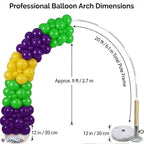 Balloon Arch Deluxe DIY Professional Kit with Mardi Gras Gold, Green and Purple Balloons (1/Pkg) Pkg/1 - Image 5