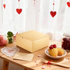 PACKQUEEN 30 Gold Gift Boxes Bulk with Lids, Bridesmaid Boxes 8x8x4 Inches - Image 3